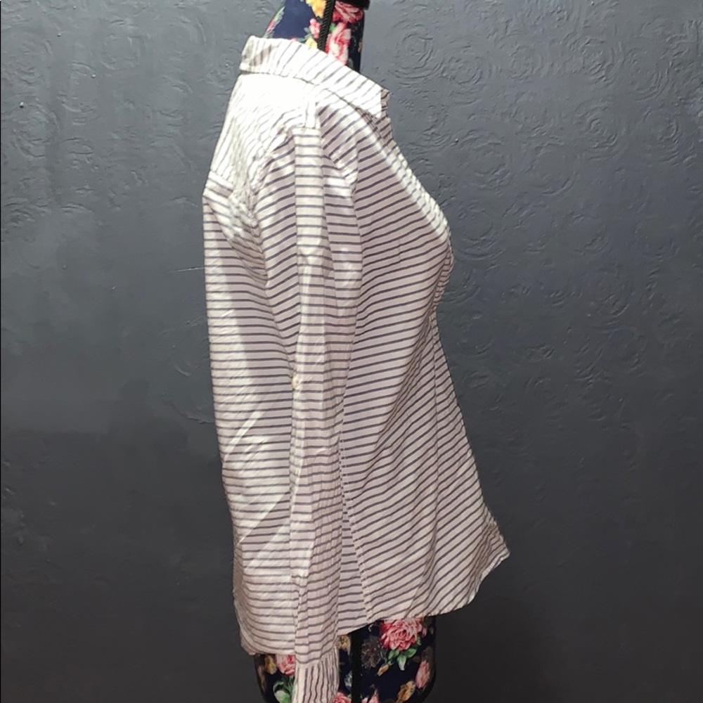 Striped Button-Down // Francesca’s // Small - image 6